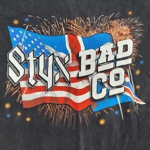 Vintage Styx and Bad Company Tour 2001 Shirt